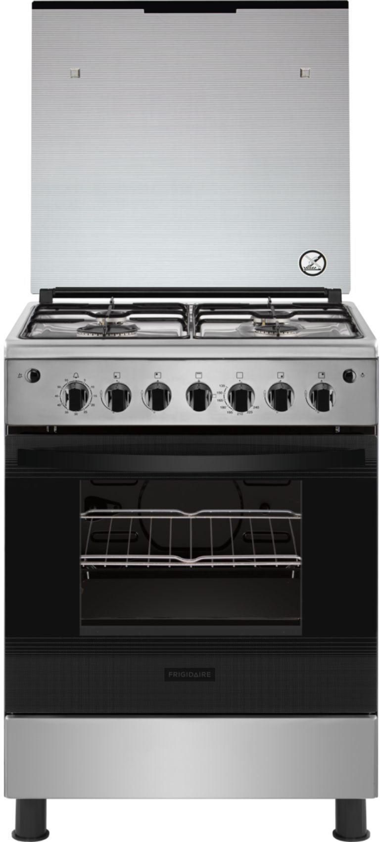 Frigidaire Free Standing 60X60 Cm 4 burners Gas Cooker with oven Stainless Steel  FNGJ60JGUC