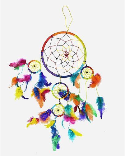 ZISKA 70505 Plastic Thread Dream Catcher - Multicolour