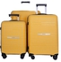 Parajohn 3-Piece Abs Hardside Spinner Luggage Trolley Set 20+24+28 Yellow