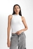 Defacto Woman Slim Fit Mock Neck Smart Casual Knitted Top