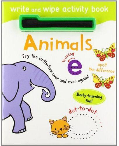 Write and Wipe Activity Animals By Parragon
