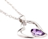Fashion Afriashop Necklaces Crystal Pendant Necklace Purple-Purple