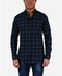 Town Team Plaids Long Sleeves Shirt - Olive & Navy