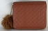 Leather Zip Around Wallet For Women Havana