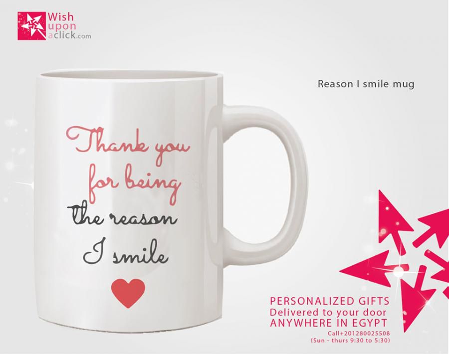 Customized Reason I Smile Mug