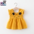 Genius Baby House 3m-2y Baby Clothing Girl Cotton Dress C2030 - 4 Sizes (Yellow)