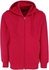 Kids Boys Girls Unisex Cotton Hooded Sweatshirt Full Zip Plain Top (RED, 14-15 YEARS)