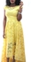 Fashion Ladies Classic Functional Yellow Dress