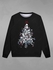 Gothic Skeleton Christmas Tree Ball Star Snowflake Print Pullover Sweatshirt For Men - 6xl