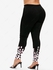 Plus Size High Waist Animal Leopard Print Skinny Leggings - 5x | Us 30-32
