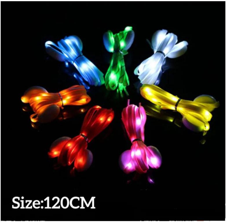 Luminous Shoelaces LED Unisex For Sport Shoe Laces Glow Shoe String Round Flash Light Shoelaces 1Pair Lazy Shoe Laces