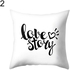Generic Love Life Smile Letter Throw Pillow Case Cushion Cover-1#