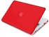 Red Color Frost Matte Surface Rubberized Hard Shell Case Cover For Macbook Pro Retina 13 Inch