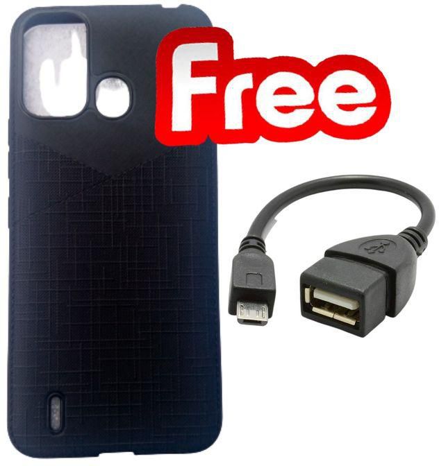Back Cover For Itel P37 +Free OTG Cable
