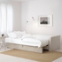 HOLMSUND Three-seat sofa-bed - Nordvalla beige