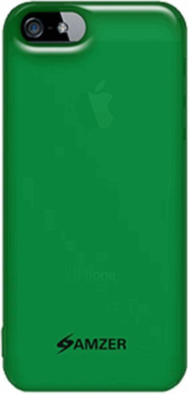 Amzer Soft Gel TPU Gloss Skin Case Cover for iPhone 5 5S [Translucent Green]