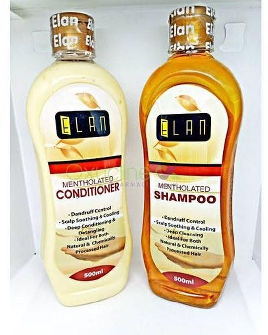 Elan Mentholated Hair Shampoo & Conditioner 500ml