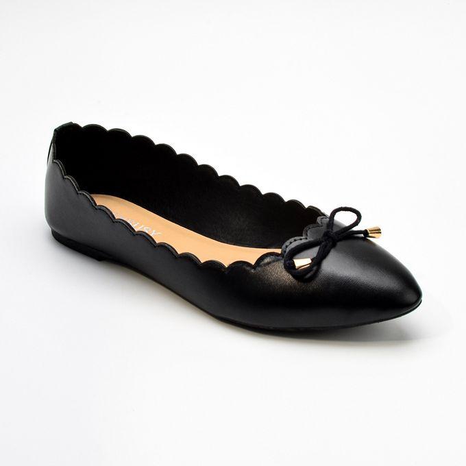 Cosysusy Women's Flat Shoes -Black