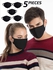 Izo Tshirt Anti-dust Mask - Black - 5 Pcs
