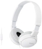 Sony MDR-ZX110AP Extra Bass Smartphone Headphones (White)