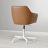 TOSSBERG / MALSKÄR Swivel chair - Grann light brown/white