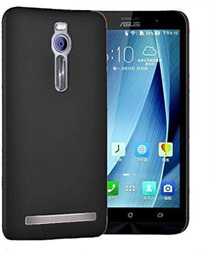Matte TPU Case / Cover with Screen Protector for Asus Zenfone 2 - Black