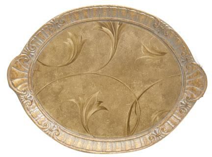 Golden Oval Tray