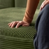 JÄTTEBO 4-seat mod sofa w chaise longue, Right/Samsala dark yellow-green - IKEA