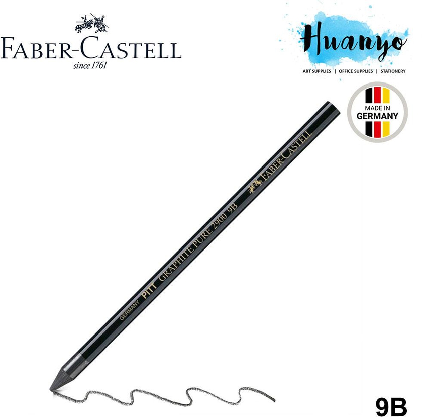 Faber-Castell Pitt Graphite Crayon Pure Pencil 9B (Black)