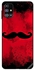 Mustache Protective Case Cover For Samsung Galaxy M31s Red/Black