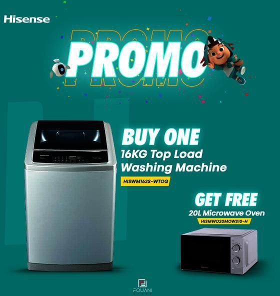 Hisense WM162S-WTOQ 16KG Top Load Washing Machine