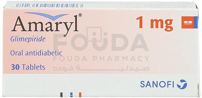 Amaryl 1 Mg 30 tablet 3 strips
