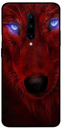 Protective Case Cover For Oneplus 7 Pro Red Wolf & Blue Eyes