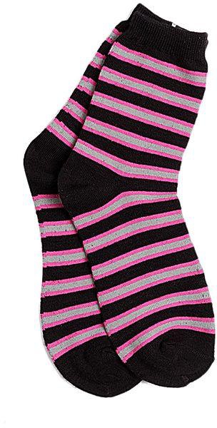 Socks Pink Stripe Ankle