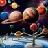 Solar System With 9 Planets Educational Astronomy Project