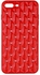 Silicone Cover, Shiny And Kaptonite Strass Style For IPhone 7+ / 7 Plus - Red