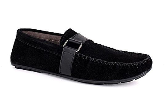 Pgolden Signatures Suede Black Loafers Shoe