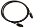 1.5meter Optical Fiber Optic Toslink Digital Audio Cable Male Black Black