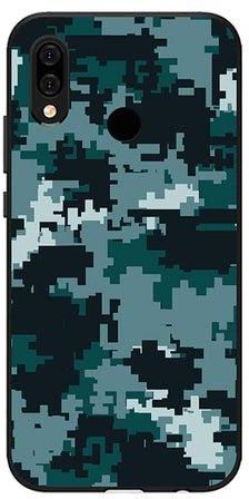 Protective Case Cover For Huawei Nova 3e/ P20 Lite Dark Blue Camouflage