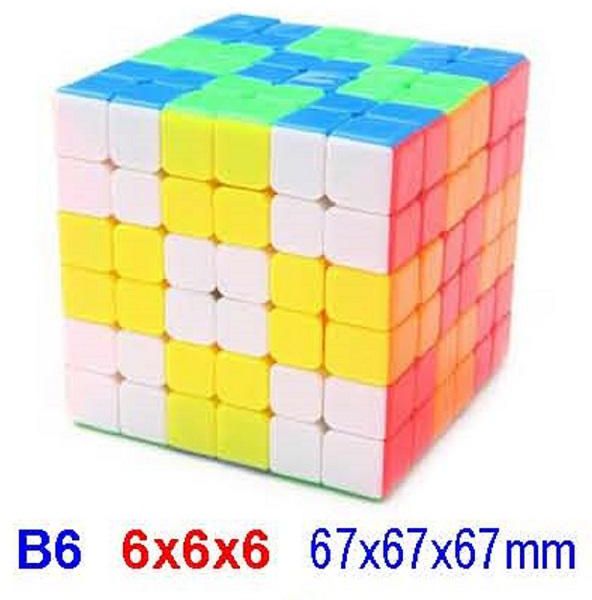 Kids STEM Stickerless 6x6x6 Cube  (As Pictures)