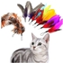 Bluelans Bird Feathers Furry For Interactive Cat Kitten Toy Wand Refills 9Pcs