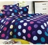 Generic Polka dot Multi color 1 Duvet 1 Bedsheet 2 Pillowcases