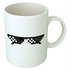 Glasses Ceramic Mug - White/Black