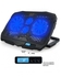 4Fan USB Blue LED Light Laptop Notebook Cooling Cooler Pad Stand - Black