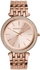 Michael Kors Crystal Bezel Watch Womens Darci  MK3192 (Rose Gold)