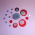Silver Circle 3D Crystal Mirror Wall Clock Wall Sticker