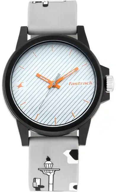 Fastrack 68012PP06 Watch For Unisex Analog White Silicone Band