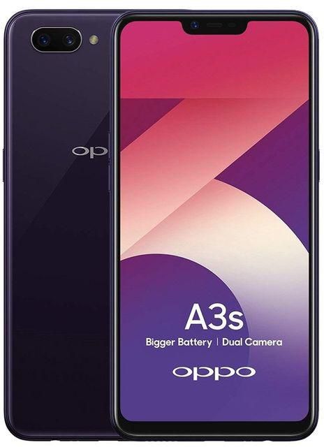 Oppo A3s - موبايل ثنائي الشريحة 6.2 بوصة 32 جيجا بايت - بنفسجى