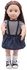 Dress Up Toy's Suspender Dress T Shirt Set Lovely Simple Toy's Clothing Set