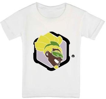 Video Game Overwatch Printed T-Shirt White